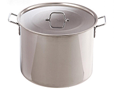 Котел 40,0л (d45см; h28см) [ОБЩЕПИТ] Сварной. Клепанные ручки