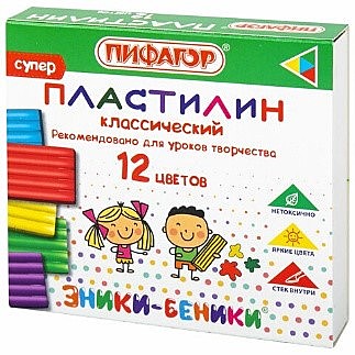 Пластилин классический ПИФАГОР 