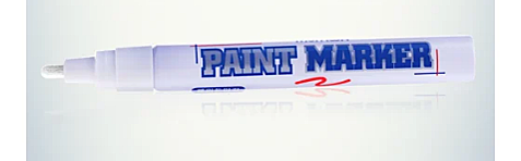 Маркер краска лаковый белый MunHwa Paint Marker 4 мм