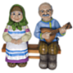 Фигура Бабушка с дедушкой малые, 51х25х45 см
