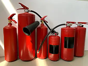Макеты огнетушителей (ОУ, ОП, ОХП). 