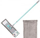 Швабра д/пола микрофибра телеск 130см 43*14см ТИФФАНИ HD1009 C-mic-13-4810