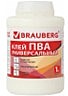 Клей ПВА BRAUBERG 1кг универсальный (бумага, картон, дерево)