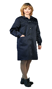 Спец.одежда Халат женский - с центральной застежкой на пуговицы  Размер 52-54