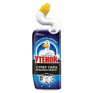 Средство чистящее для ванной и туалета Туалетный утенок ВИДИМЫЙ ЭФФЕКТ ,900 мл 1/12