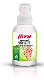 Средство дезинфицирующее Кожный антисептик для детей «НИКА» 0,1л