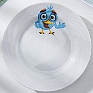 Тарелка мелкая «Радужные птички», d=17,5 см, МИКС