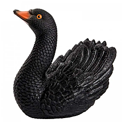 Резиновая игрушка. Лебедь черный                               Материал  ПВХ  Высота игрушки, см 18