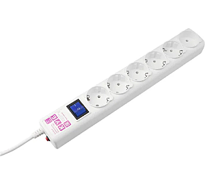 Сетевой фильтр PowerCube SPG(5+1)-16B-3М-WHITE, 5м, белый.