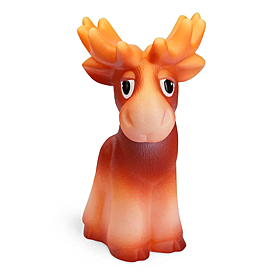 Резиновая игрушка. Лось                                                    Материал  ПВХ  Высота игрушки, см 13