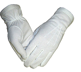 Перчатки Юнармия парадные, размер 18