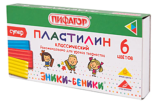 Пластилин классический ПИФАГОР 