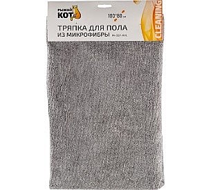 Тряпка Рыжий кот M-02F-XXL для пола из микрофибры цвет серый размер 80х100см