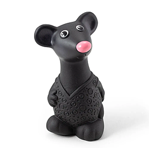 Резиновая игрушка. Мышонок черный                         Материал  ПВХ  Высота игрушки, см 12