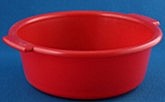 Таз 7,0л с ручками, цвет красный, материал пластик