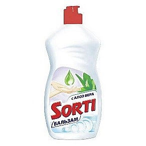 Средство для мытья посуды Sorti (Сорти) Капля , 450мл.Бальзам Алоэ вера 1/20
