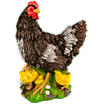 Фигура Курица с цыплятами, 30х35 см