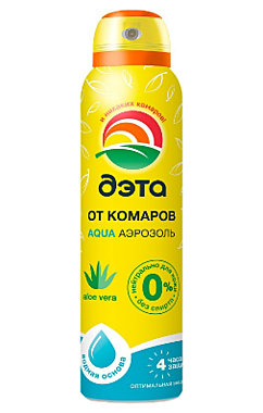 Средство от насекомых АЭРОЗОЛЬ ОТ КОМАРОВ ДЭТА 150МЛ AQUA