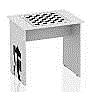 Стол шахматный 800х600х750 мм.