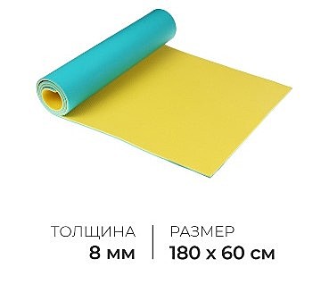 Коврик туристический Tourist, 180х60х0,8см МИКС