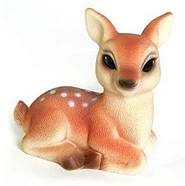 Резиновая игрушка. Оленёнок Бемби                                    Материал  ПВХ                                                                                   высота 19 см