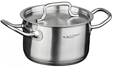 Кастрюля 2,0л (d16см; h10см) [ОБЩЕПИТ-ШЕФ] металл.кр. ТРС