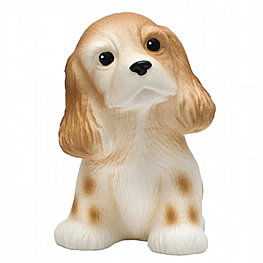 Резиновая игрушка. Щенок спаниеля. Светлый                Материал  ПВХ                                                                                   высота 13 см