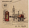 Альбом для рисования, крафт-бумага 70 г/м2, 198х198 мм, 40 л., склейка, BRAUBERG ART CLASSIC, 105912