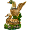 Фигура Утка с утенком большая, 42х38 см