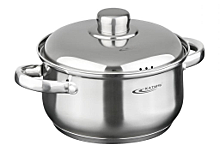 Кастрюля 2,5л [ГРЕТТА-МК] d18*h10 металл.кр. индукц. дно