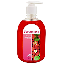 Мыло жидкое Ника-ЗЕМЛЯНИКА                         Флакон 0,5 л ПЭТ