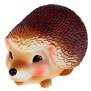 Резиновая игрушка. Ежик Яшка                                                Материал  ПВХ  Высота игрушки, см 11