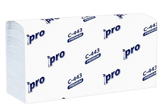 Полотенца бумажные Z-сложения PROtissue С443, 2 слоя, 190 листов