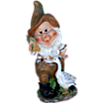 Фигура Гном с пшеницей и уткой, 41х24 см