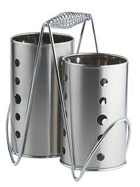 Подставка д/столовых приборов 3пр (10*15,5см+10*17,5см+держатель)