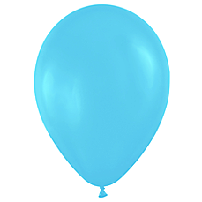 Воздушные шары, 50шт., М12/30см, MESHU, пастель, голубой