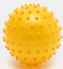 Мячик массажный, матовый пластизоль, d=12 см, 24 г, PVC, МИКС