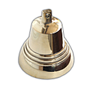 Муз.инструмент Колокольчик Валдайский №6 d-71 полированный с деревянной ручкой