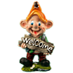 Фигура Эльф с табличкой Welcome, 16х31 см