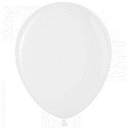 Воздушные шары, 50шт., М12/30см, MESHU, пастель, белый