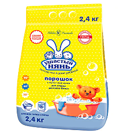Порошок стиральный Ушастый нянь 2400 гр.
