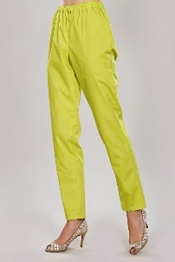 Брюки медицинские жен. М-301 ткань Тиси (58, лайм (84))