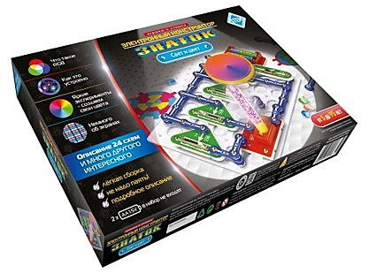 Игра развивающая Конструктор Электронный «Свет и цвет»