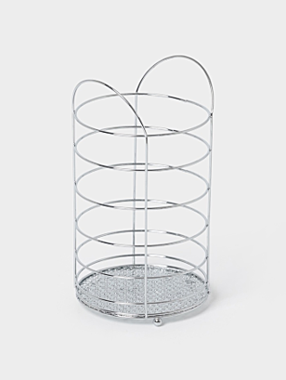 Сушилка для столовых приборов Доляна, 10×10×18 см, хромированная