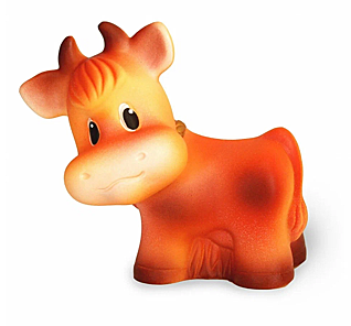 Резиновая игрушка. Корова Пеструшка                        Материал  ПВХ  Высота игрушки, см 11