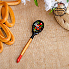 Муз.инструмент Ложка деревянная «Чернушка», маленькая, хохлома, МИКС 14,8*3,5 см
