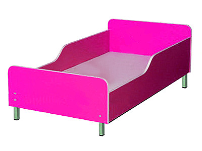 Кровать детская с бортиками на металлических ножках